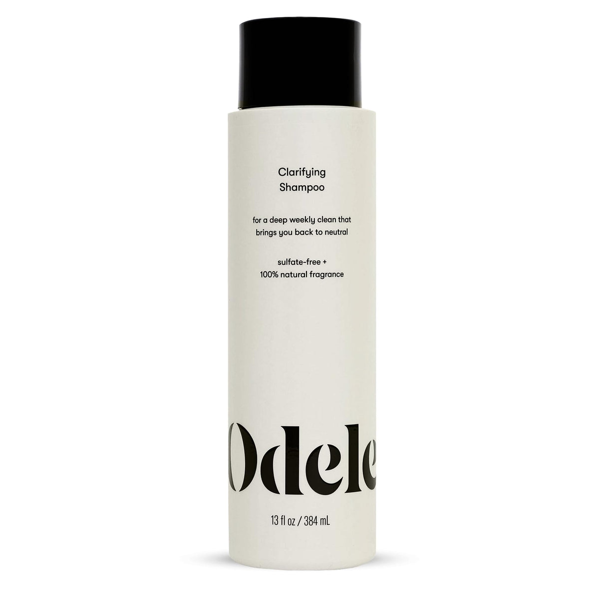 Odele front bottle showing product and clear usage benefit