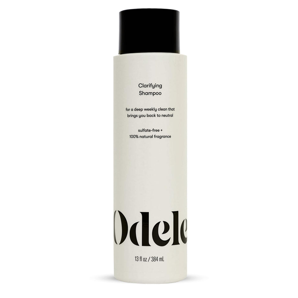 Odele front bottle showing product and clear usage benefit