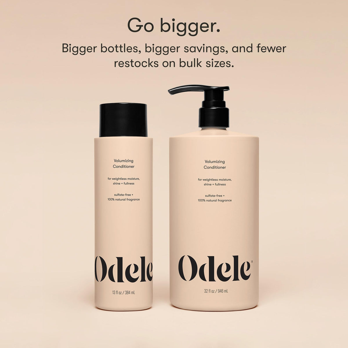 Odele label with oakmoss ylang ylang cucumber scent indicating subtle natural fragrance