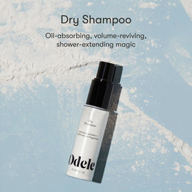 Odele powder texture close-up highlighting lightweight absorbent starches for volume