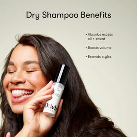 Odele roots before and after image showing refreshed, lifted hair without water