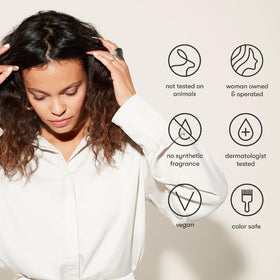 Odele flex hair gel ingredient label close-up, highlighting clean, sulfate-free benefits