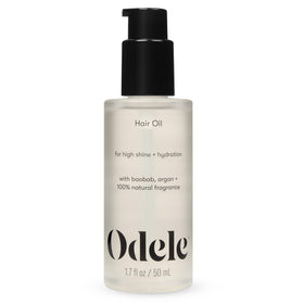 Odele bottle front view showing clean packaging and size benefit