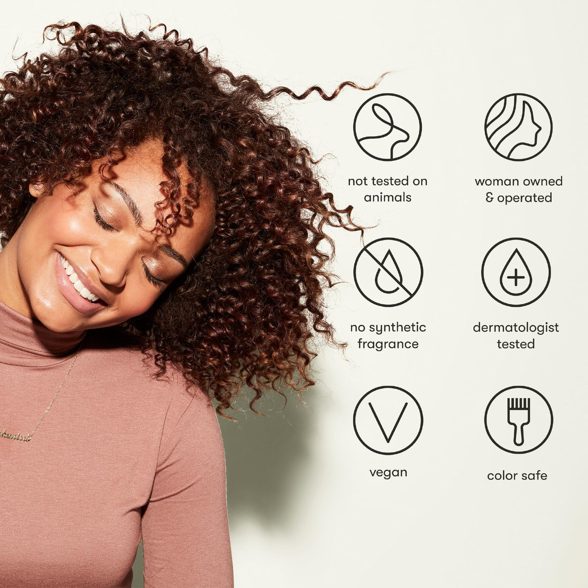Product label listing baobab and argan on Odele emphasizing nourishing ingredients