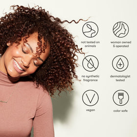 Product label listing baobab and argan on Odele emphasizing nourishing ingredients