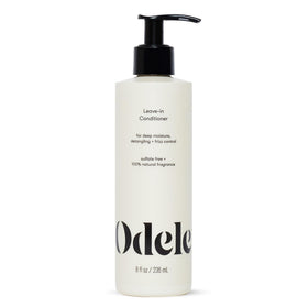Odele leave-in front label showing product name and clean formula benefits
