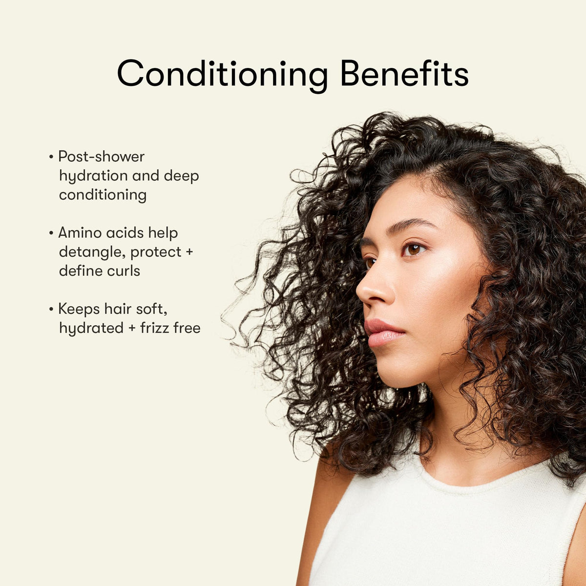 Odele leave-in in hand application showing quick detangling benefit