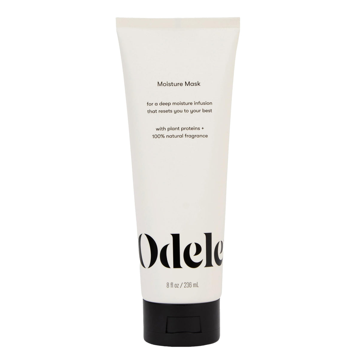Odele moisture hair mask front tub showing product name and size for easy identification