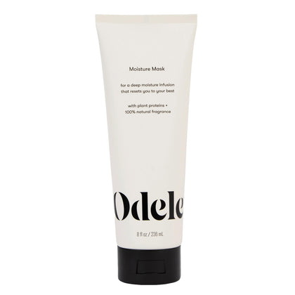 Odele moisture hair mask front tub showing product name and size for easy identification