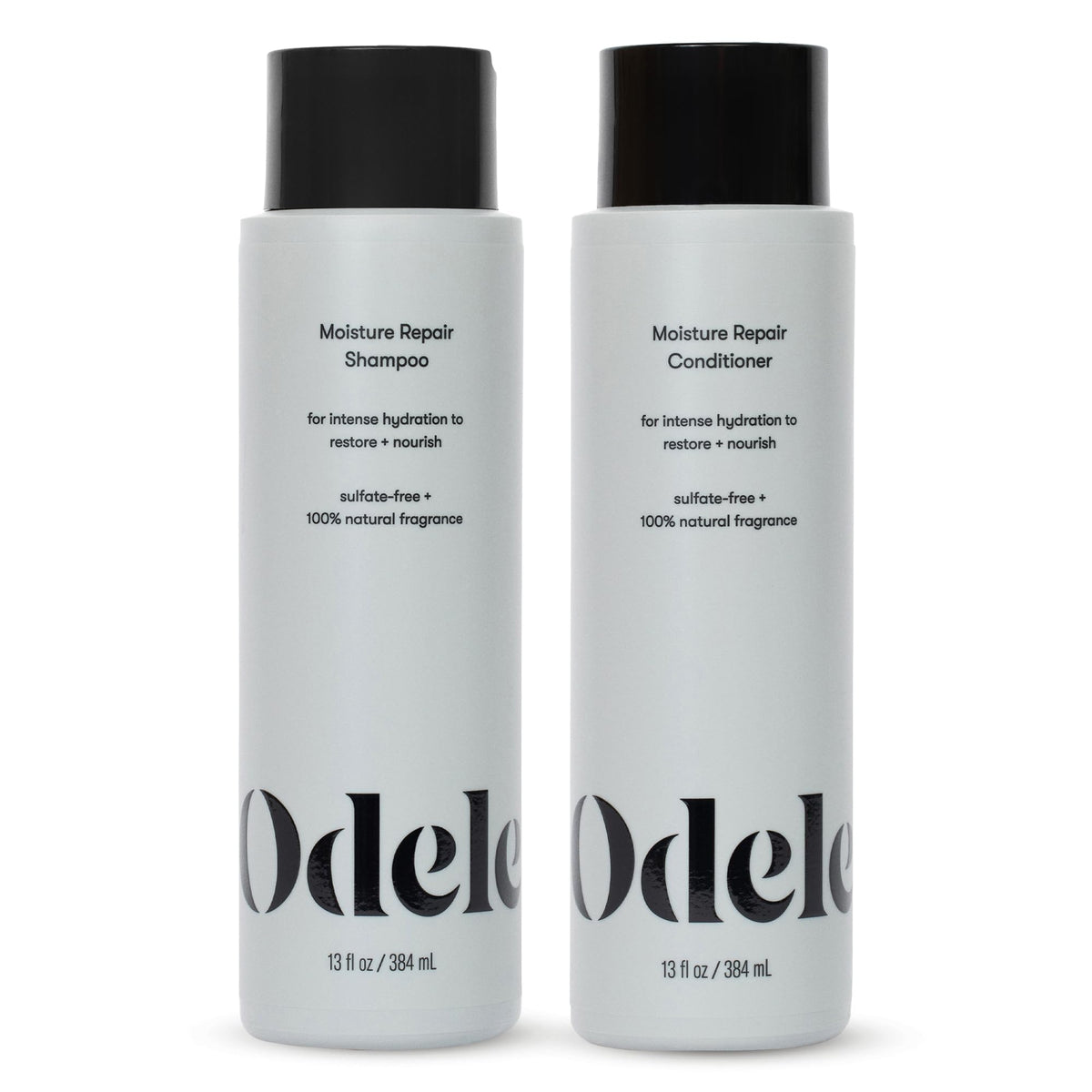 Odele front packaging showing hydration duo and clear benefit