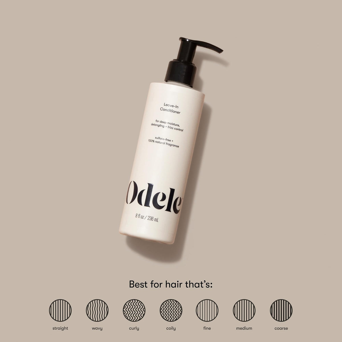 Odele product being dispensed to show lotion texture and easy application