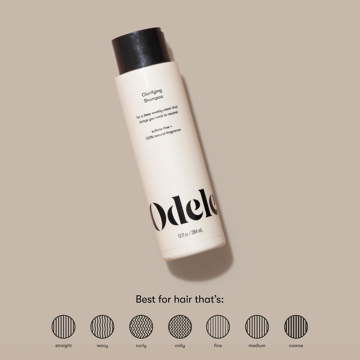Odele shampoo texture foam demonstrating gentle lather benefit