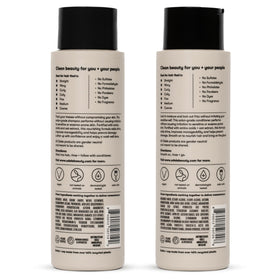 Odele size scale with hand holding bottle showing 13 fl oz capacity benefit