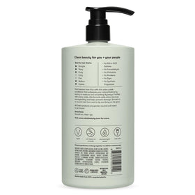 Odele smoothing conditioner on bathroom shelf styled for a clean aesthetic and everyday use benefit