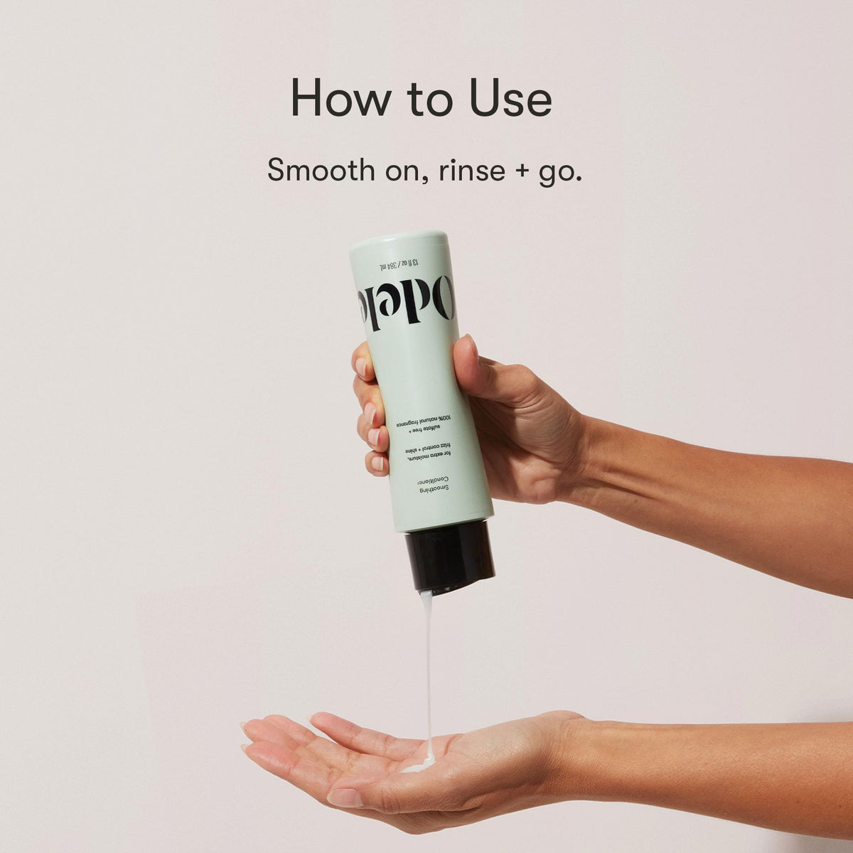 Odele smoothing conditioner in-shower application detangling wet hair for smoother results
