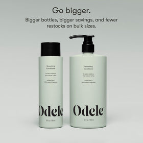 Odele smoothing conditioner with rice protein and amaranth ingredients highlighting nourishing benefit