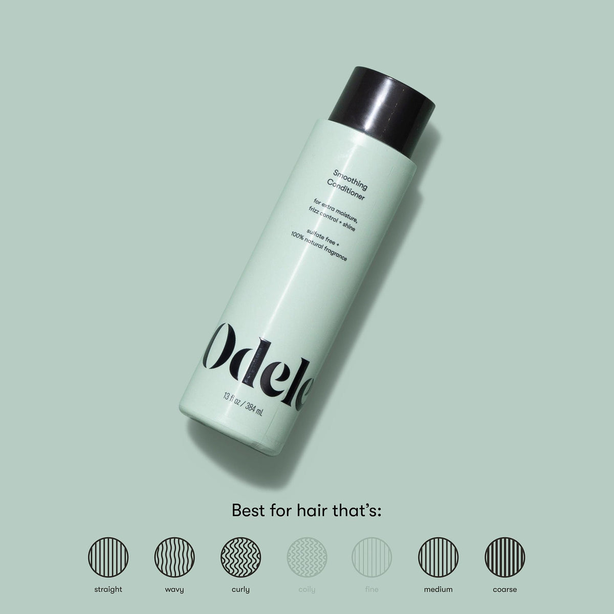 Odele smoothing conditioner pump dispensing product for easy application and controlled amounts