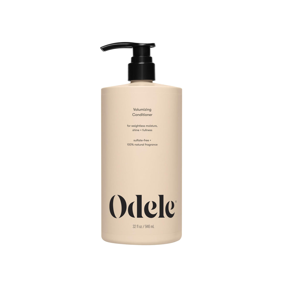 Odele volumizing conditioner front bottle showing product and size for long-lasting volume