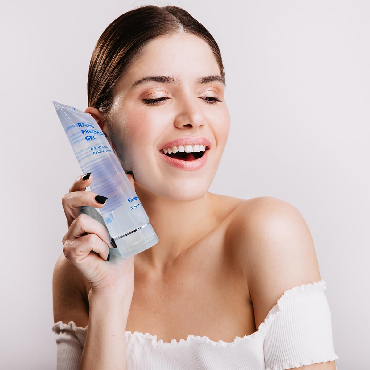 Oeneis gel and device in a spa setting conveying professional-grade treatment benefit