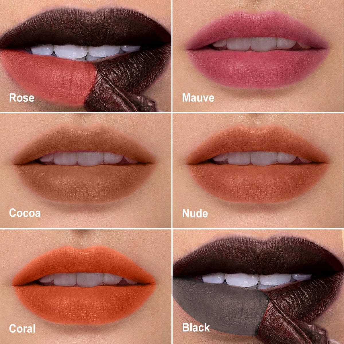 OETUIOW film forming on lips demonstrating even coverage benefit
