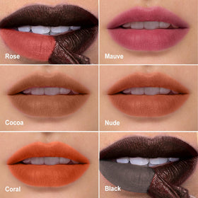 OETUIOW film forming on lips demonstrating even coverage benefit