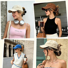 OFIGAS clip holding thick hair in a bun, provides strong non-slip grip benefit