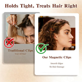 OFIGAS clips used by a stylist in a salon for professional hold