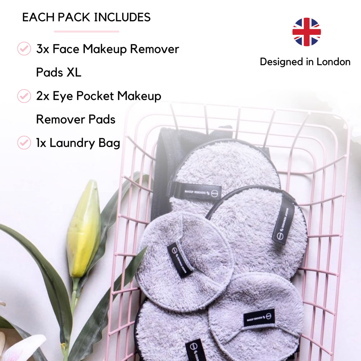 Ogato eye rounds with flexible pocket detail for secure grip and precise eye makeup removal