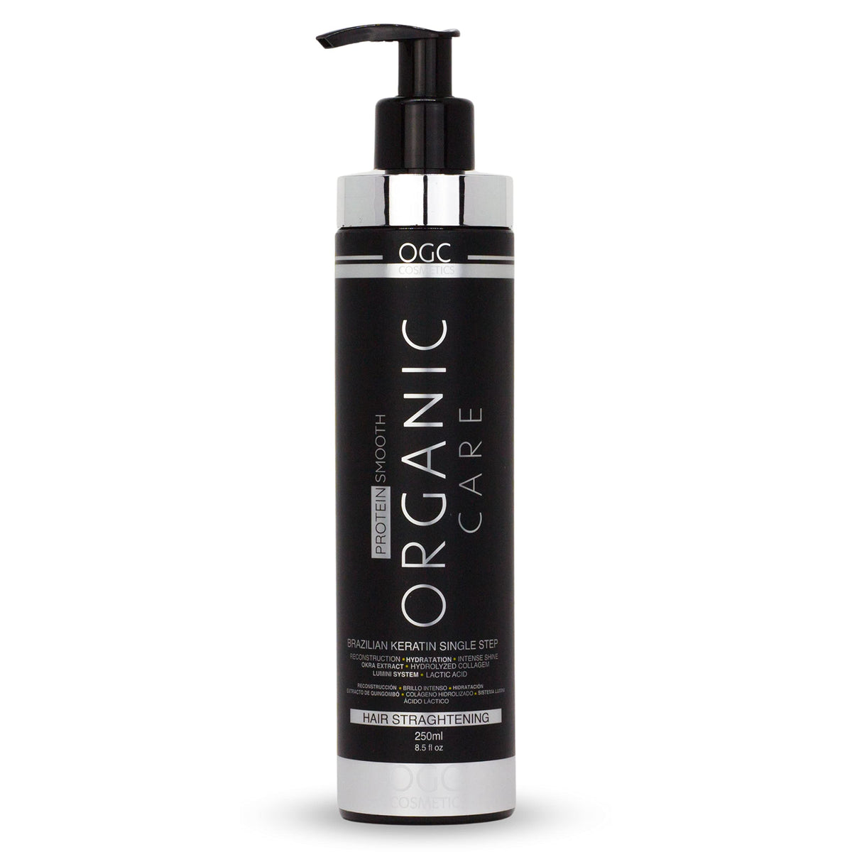 OGC Cosmetics label close-up highlighting ingredients and purity benefit