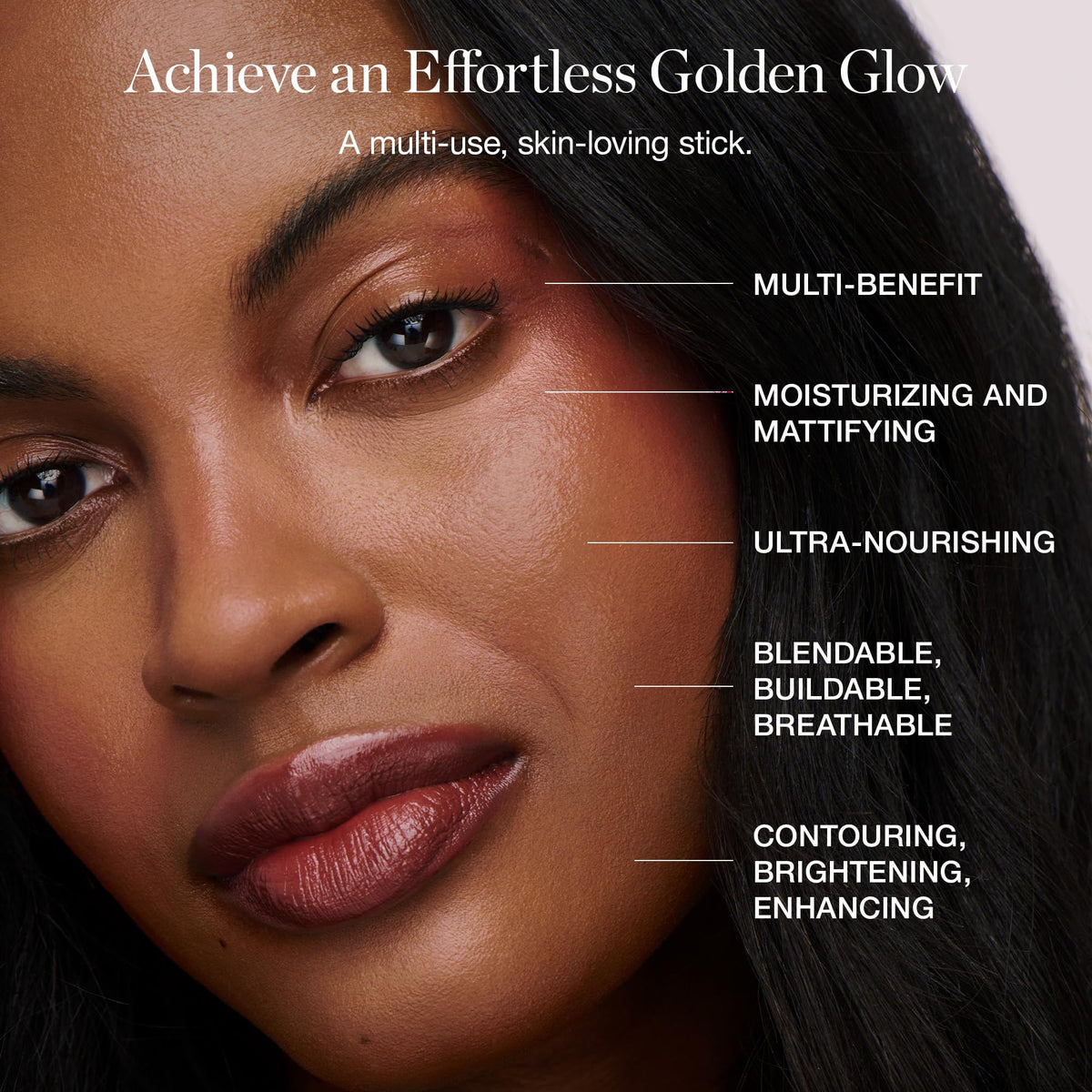 Ogee swatches on different skin tones to show buildable color payoff