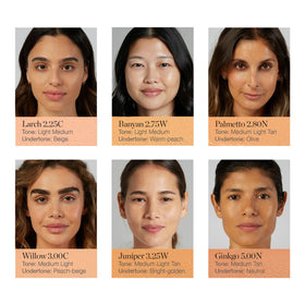 Ogee applying with blender brush for precise blending and natural-looking skin benefit