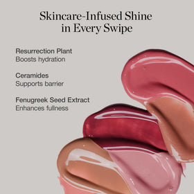 Ogee applicator close-up revealing cushiony gloss texture and spread