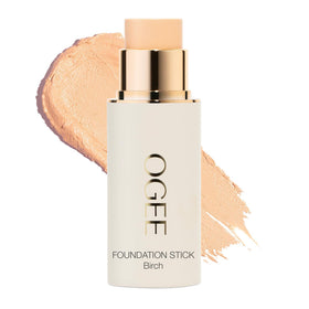 Ogee foundation stick front view showing sleek packaging and shade Birch for natural finish