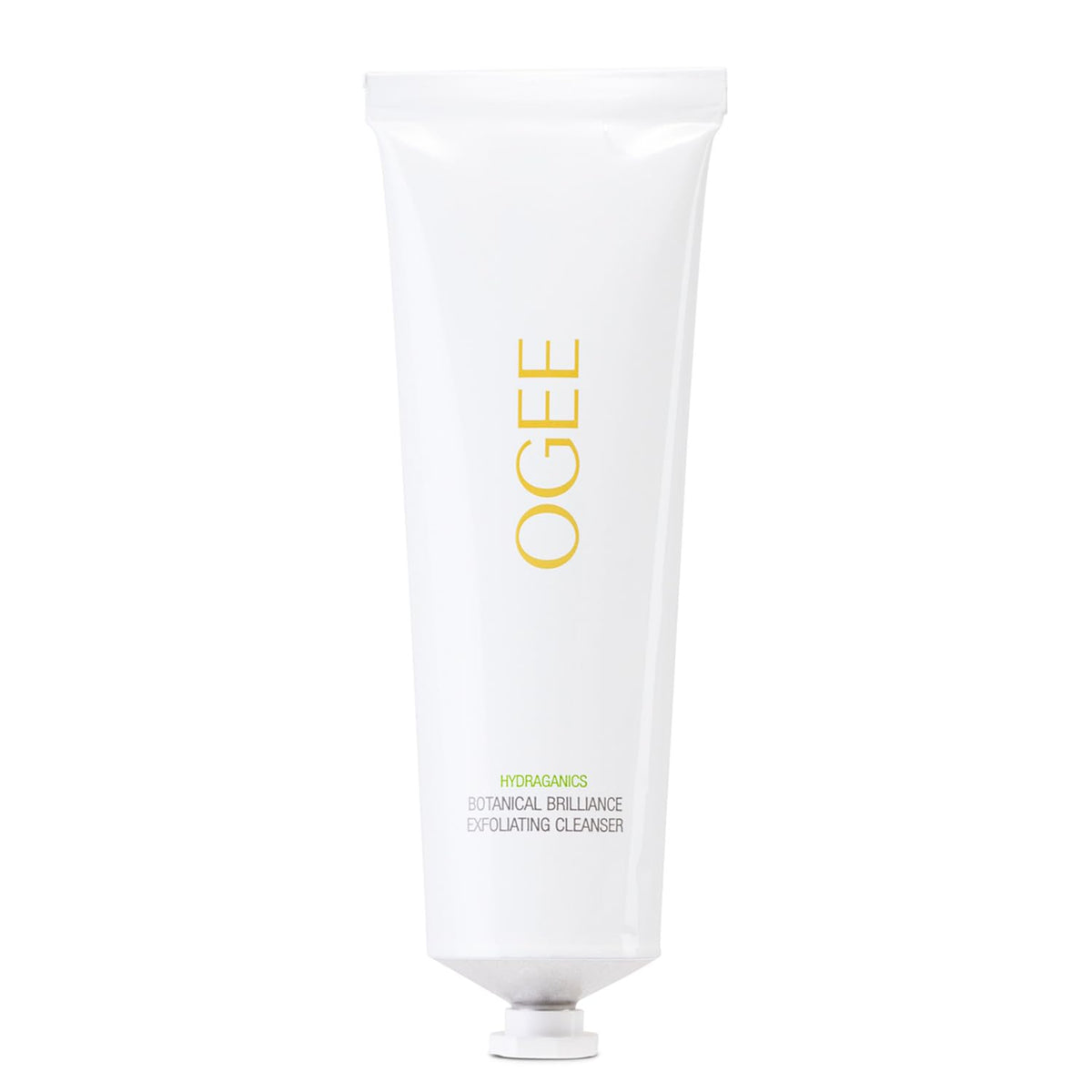 Ogee front bottle showing cleanser label and organic branding for clear skin