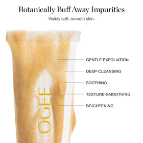 Ogee ingredients label highlighting aloe vera jojoba oil and vitamin E nourishment