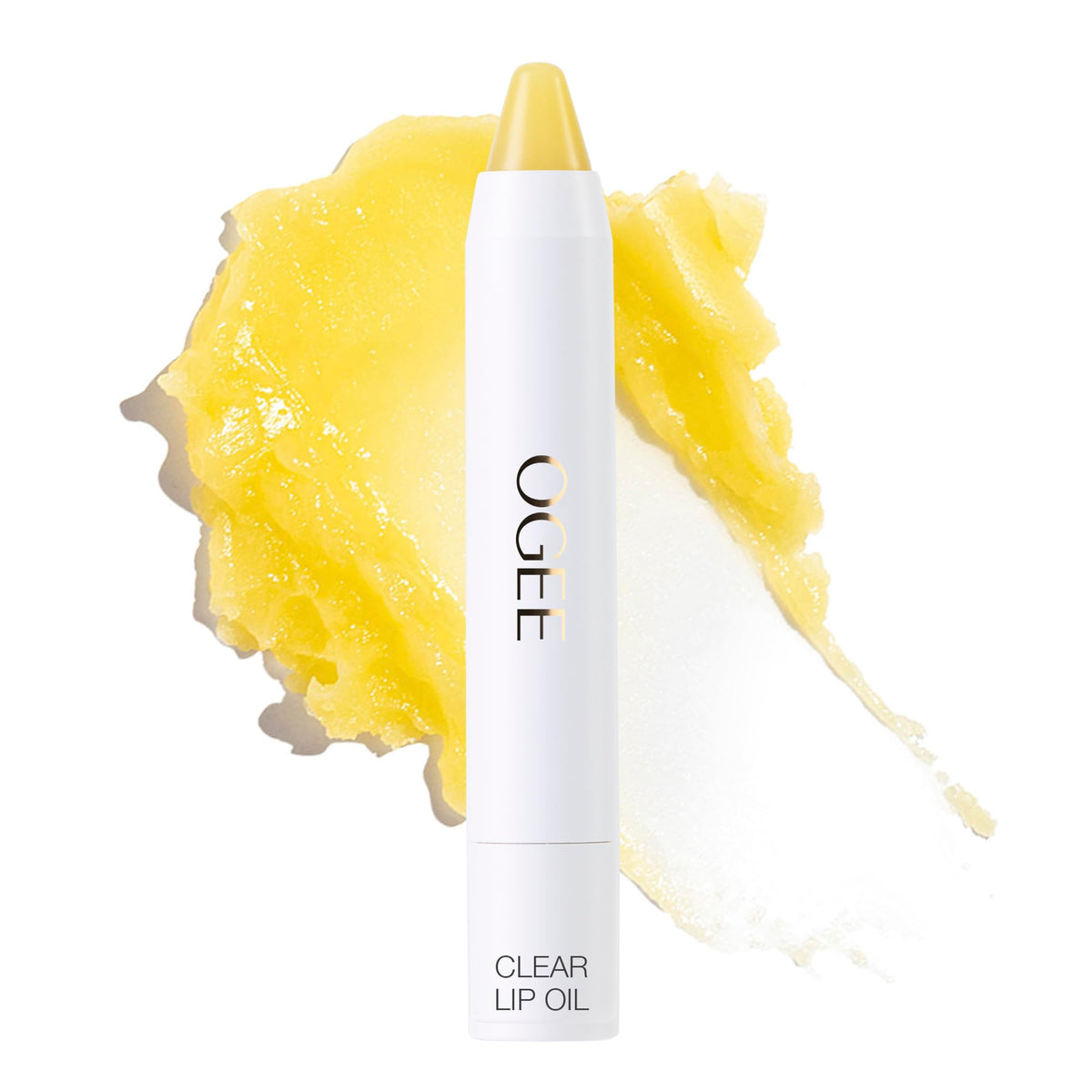 Ogee Sculpted Lip Oil front packaging shows clear gloss and organic branding, nourishing finish