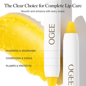 Ogee lip oil ingredients coconut and jojoba highlight organic oils for deep hydration benefit