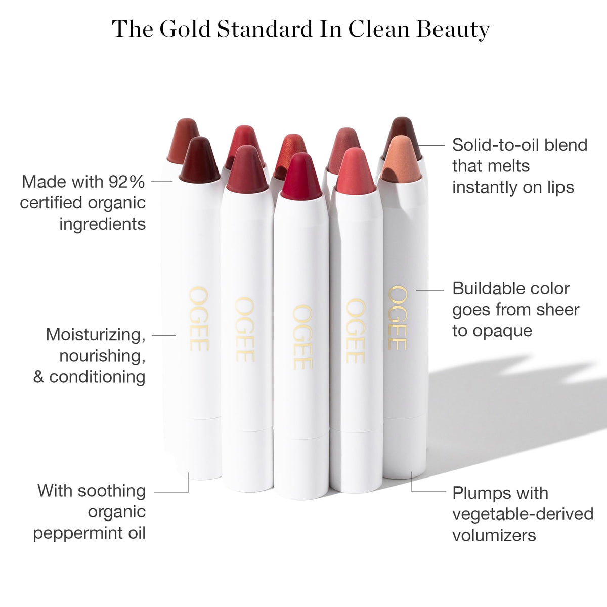 Ogee swatch on hand showing color payoff and lightweight sheen for easy comparison benefit