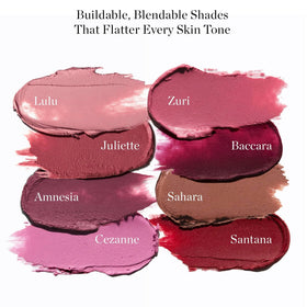 Ogee texture swatch Lulu on arm showing velvety matte finish and hydrated look