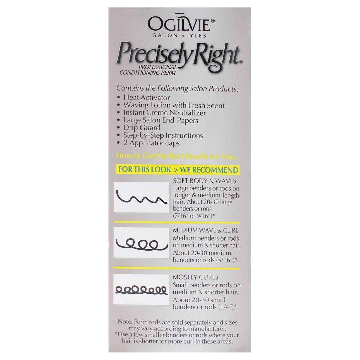 OGILVIE end papers and included tools for complete single application