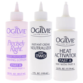 OGILVIE heat activator bottle detail that boosts curl formation