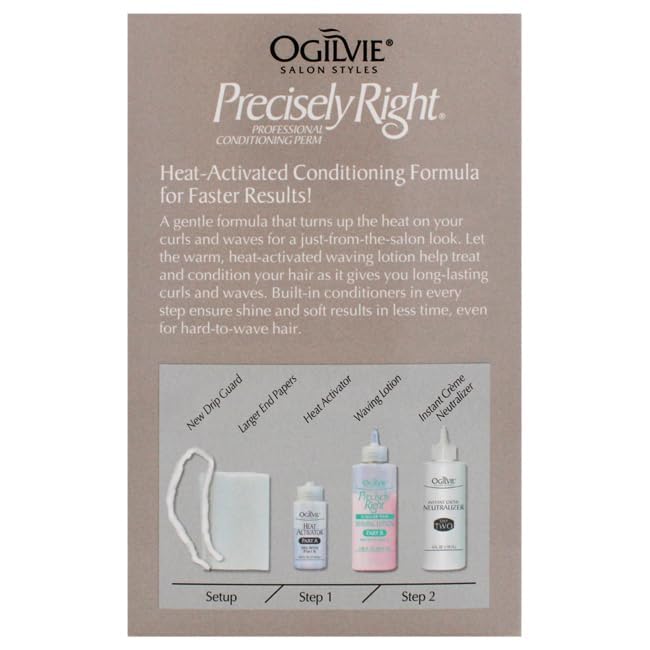 OGILVIE waving lotion bottle close-up highlighting conditioning formula