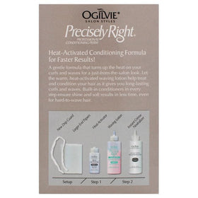 OGILVIE waving lotion bottle close-up highlighting conditioning formula
