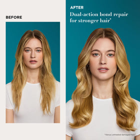 OGX applying mask to mid-lengths and ends for targeted repair and smoothness