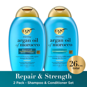 OGX back label with ingredients list and usage directions for clarity