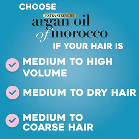 OGX before and after hair strands showing improved softness and reduced frizz