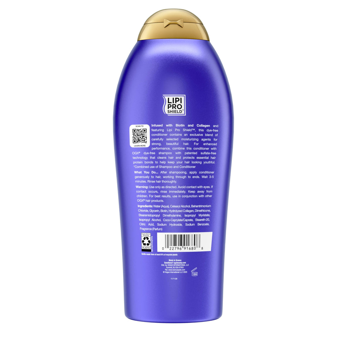 OGX lifestyle image of fuller hair after use showing visible volume and healthy shine
