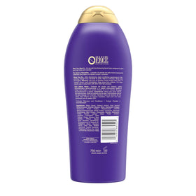 OGX biotin & collagen scent visuals of bergamot jasmine vanilla aroma