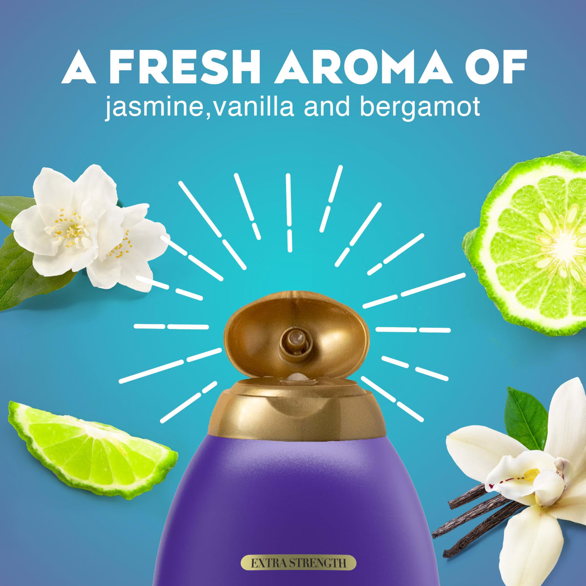 OGX creamy foam on palm showing texture and lightweight cleansing benefit