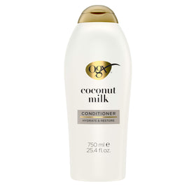 OGX bottle front view showing product and size, easy-to-identify packaging benefit